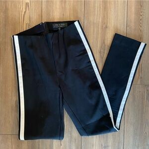 rag & bone white stripe pant